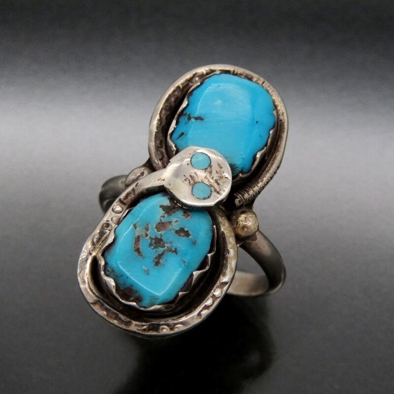 Effie Calavaza ズニ族 リング 2ターコイズ エフィーカラバサ スネーク