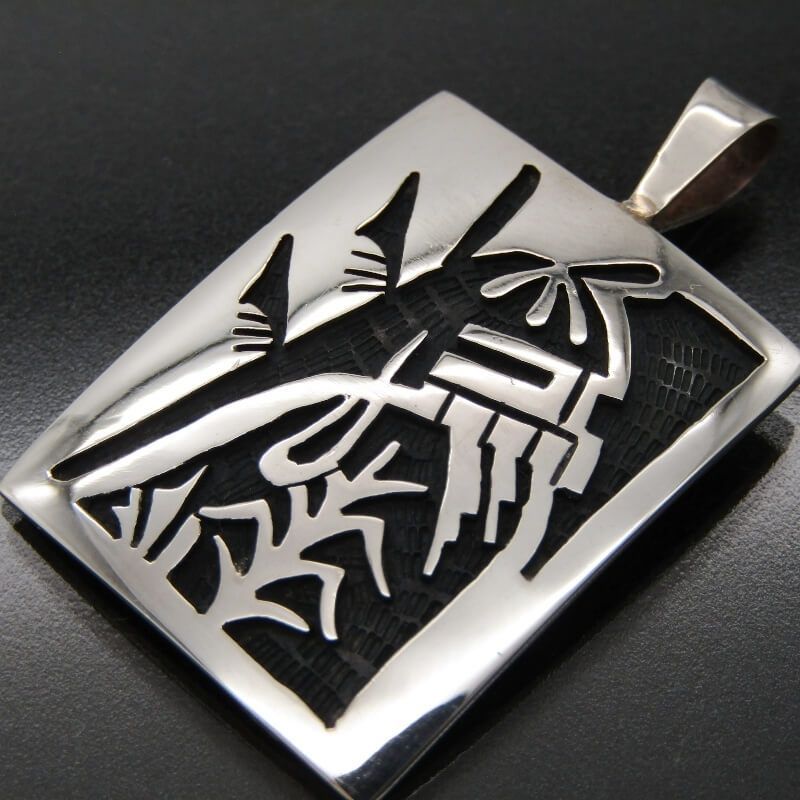 美品 Willis Humeyestewa ホピ族 ペンダント ロングヘアカチナ