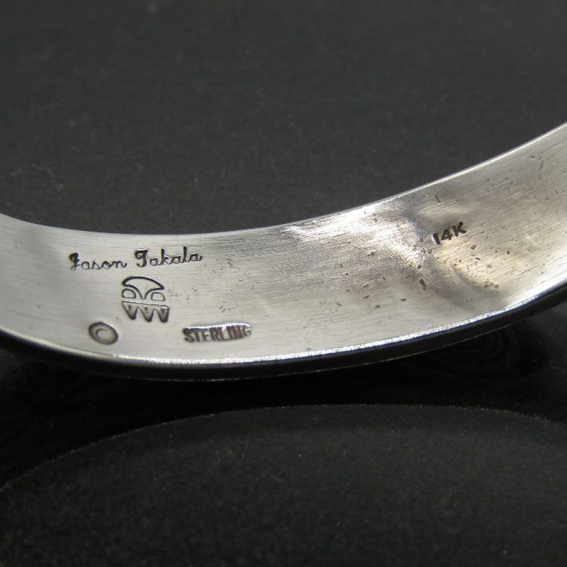Jason Takala ホピ族 バングル 14K メイズ オーバーレイ ジェイソン