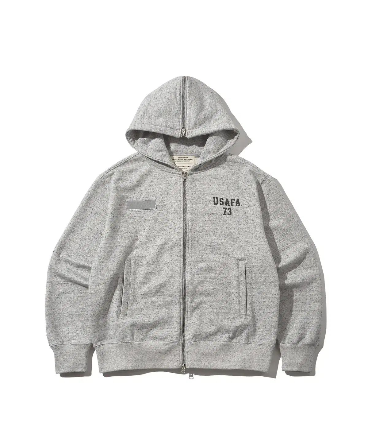 新品 13万 ディスカスアスレチック USAFA ジップアップフーディー ヘザグレー XL