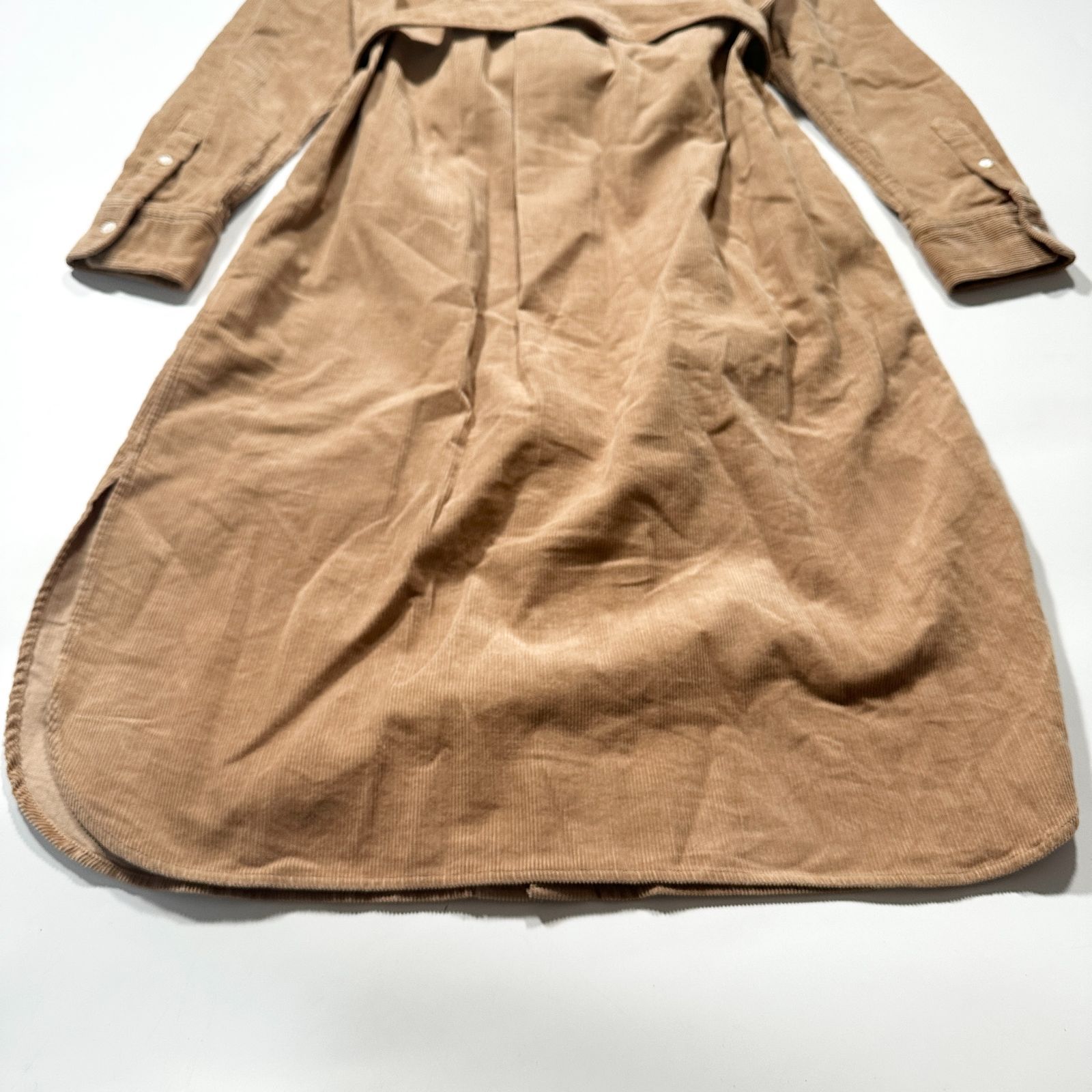 ポロラルフローレン定価4.2万 ベルト コーデュロイ ロングワンピースM Polo by Ralph Lauren ポロラルフローレン ワンピース コーデュロイ