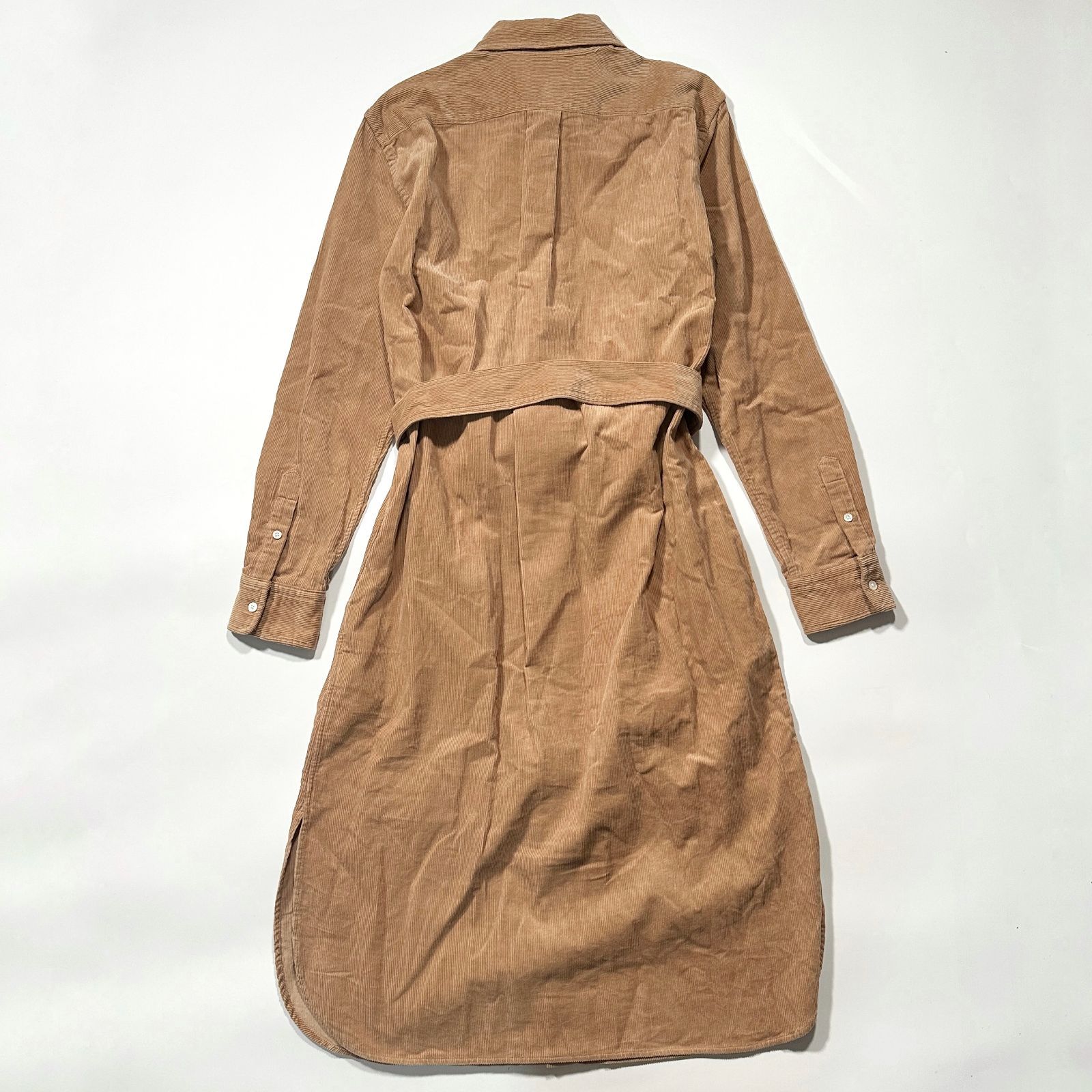 ポロラルフローレン定価4.2万 ベルト コーデュロイ ロングワンピースM Polo by Ralph Lauren ポロラルフローレン ワンピース コーデュロイ