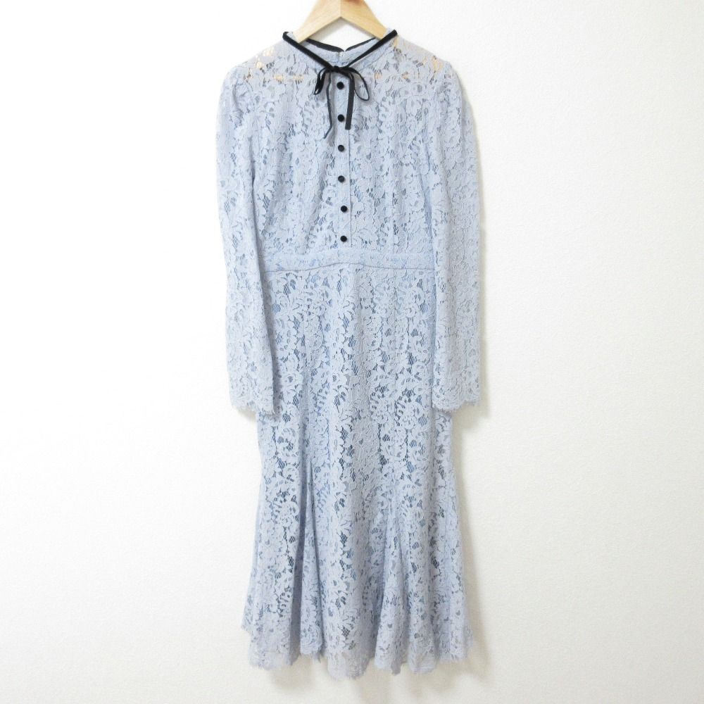 美品 22AW CELFORD セルフォード ボウタイレースマーメイドワンピース