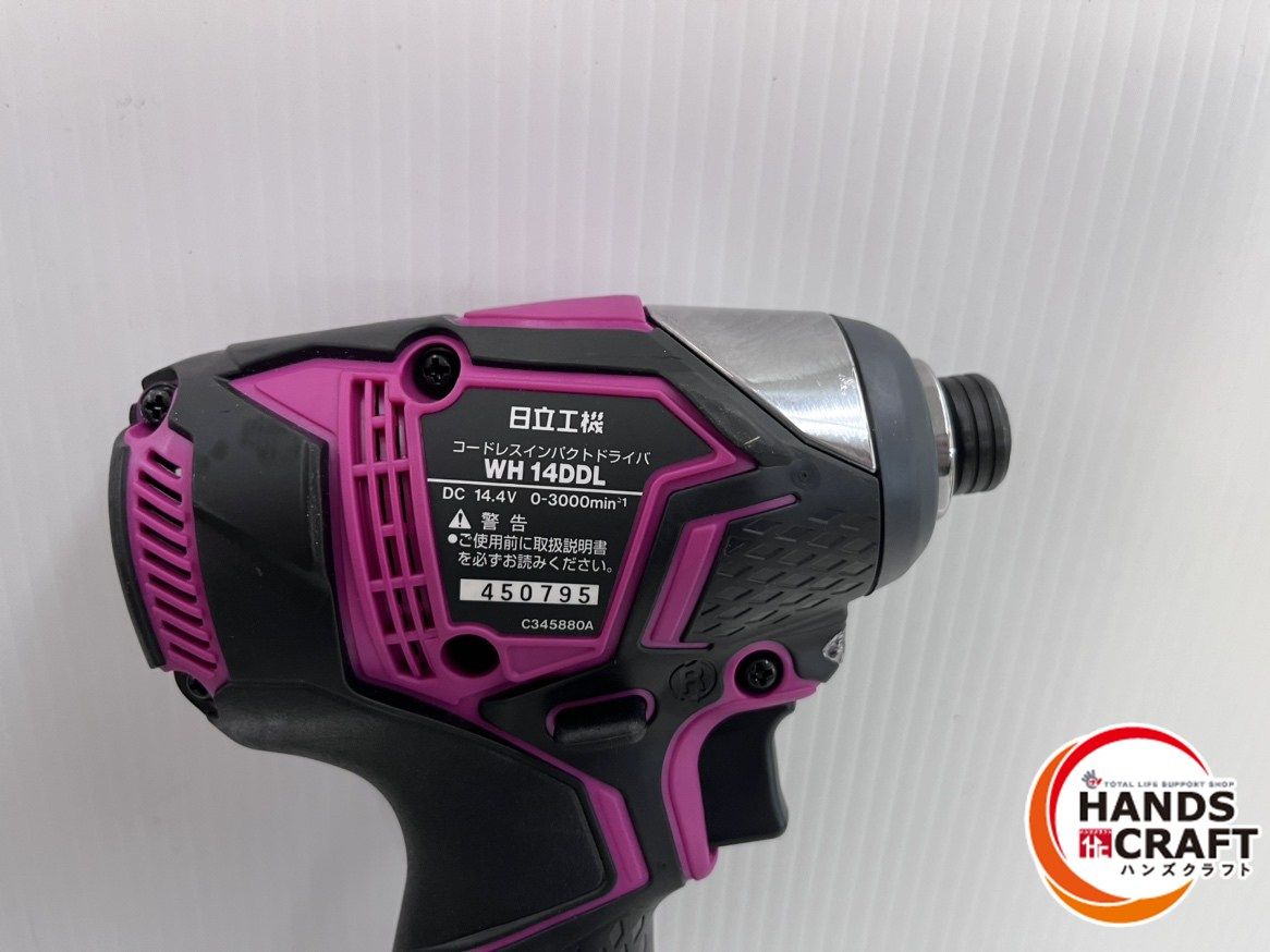 【中古】HITACHI インパクトドライバ WH14DBAL ☆日立工機 HITACHI 14.4V 充電式インパクトドライバ WH14DDL 本体のみ
