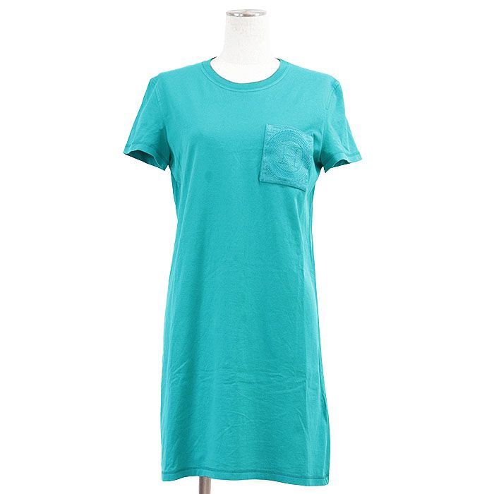 SALE】HERMES エルメス シャツワンピース 2024SS H ロゴ エンブロイ