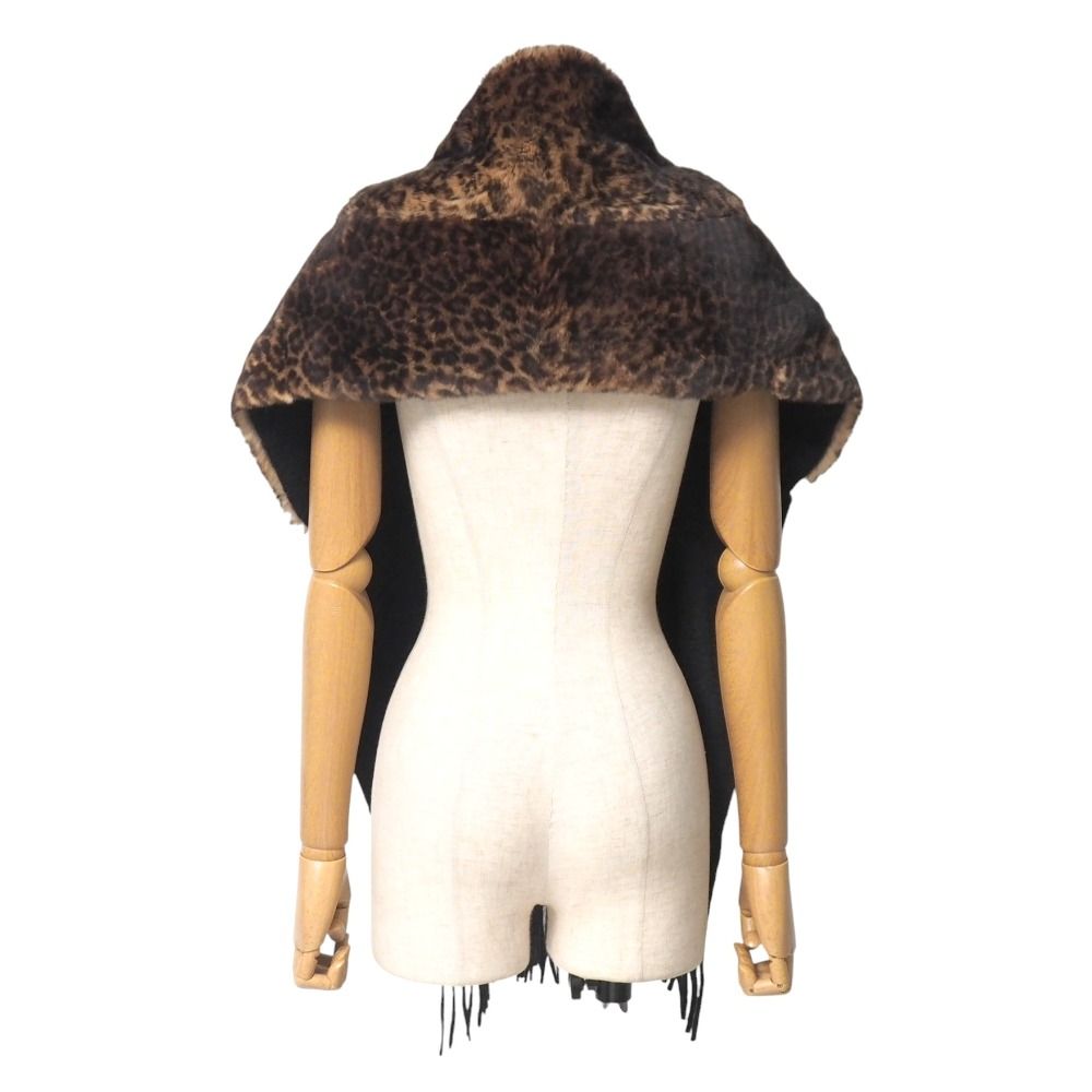 □美品□FENDI フェンディ ストール カシミヤ × ミンク ファー 毛皮