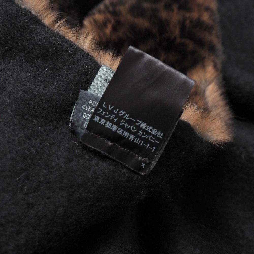 □美品□FENDI フェンディ ストール カシミヤ × ミンク ファー 毛皮