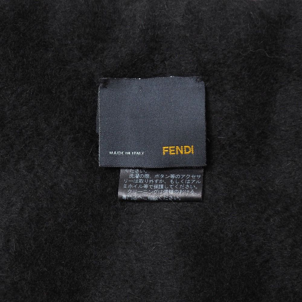 □美品□FENDI フェンディ ストール カシミヤ × ミンク ファー 毛皮