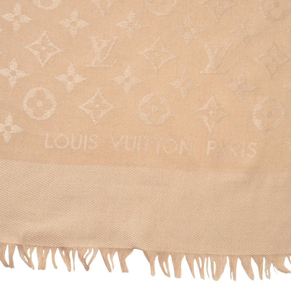 □美品□LOUIS VUITTON ルイ・ヴィトン ストール モノグラム 総柄 大判  
