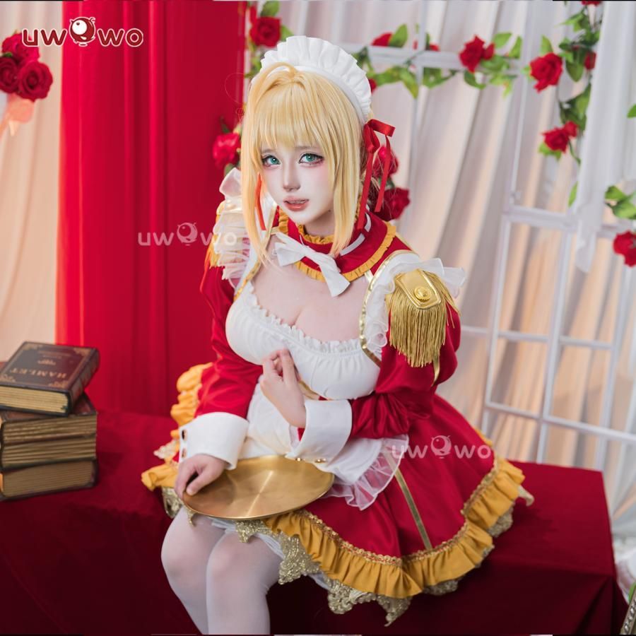 悠窩窩 コスプレ 衣装 Fate Grand Order ネロ クラウディウス メイド meilu 51209