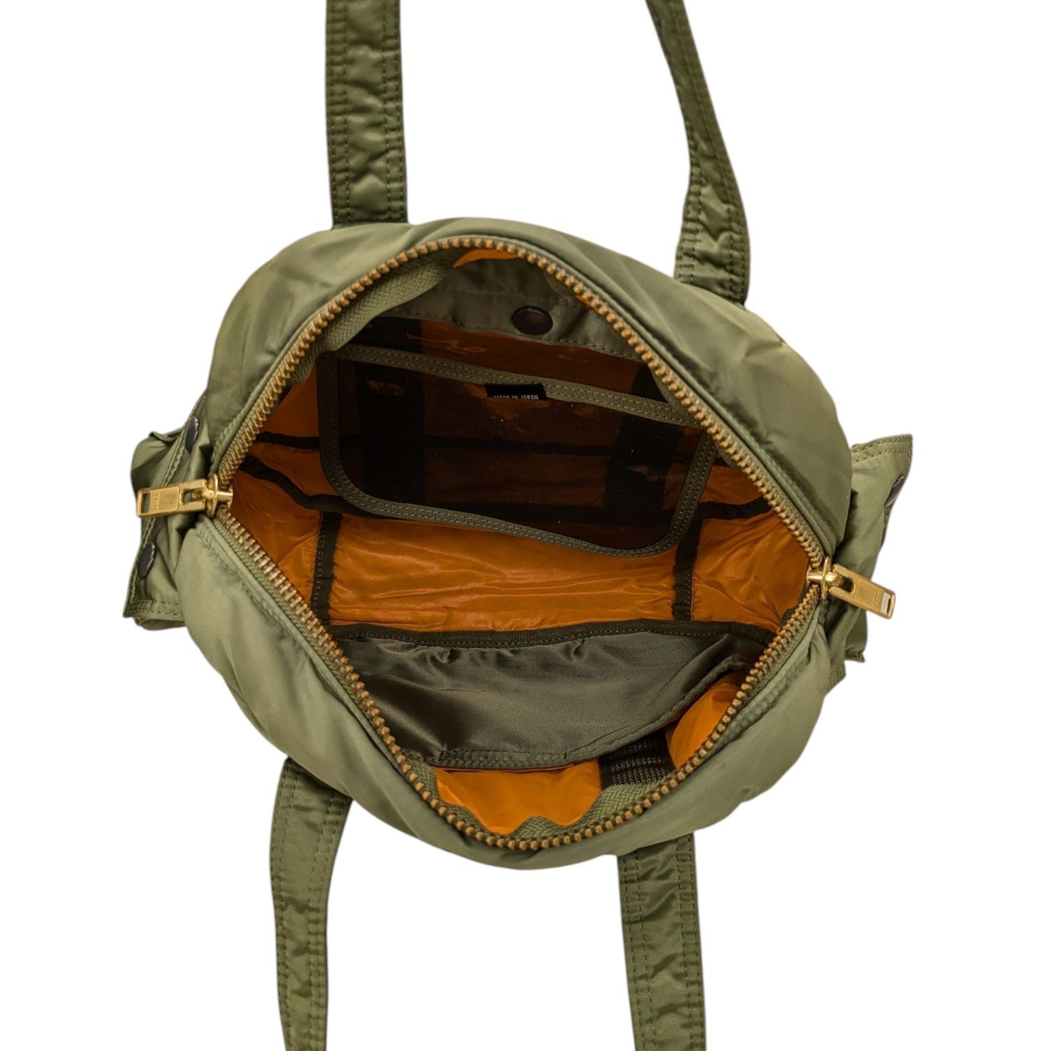 美品✨️ポーター　ボストンバッグ　グリーン　カーキ ミニ　タンカー ダッフル PORTER ポーター TANKER タンカー ダッフル ミニボストンバッグ トート