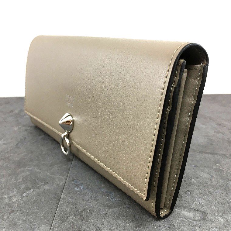 送料込み！ 極美品 FENDI 長財布 8M0251 バイザウェイ ベージュ 16
