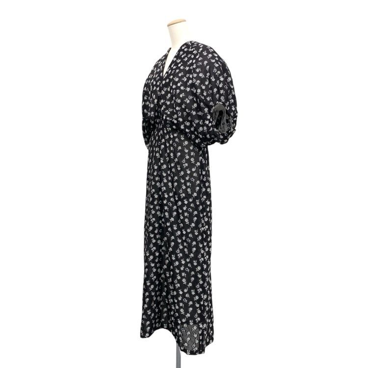 Mame Kurogouchi マメクロゴウチ Floral Jacquard Volume Sleeves