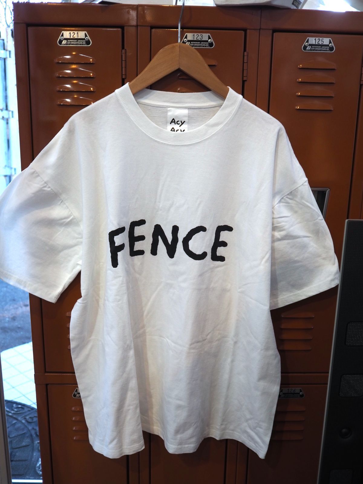◇wake sapporo Acy FENCE Acy×wake 25ss ”FENCE”プリント Tシャツ