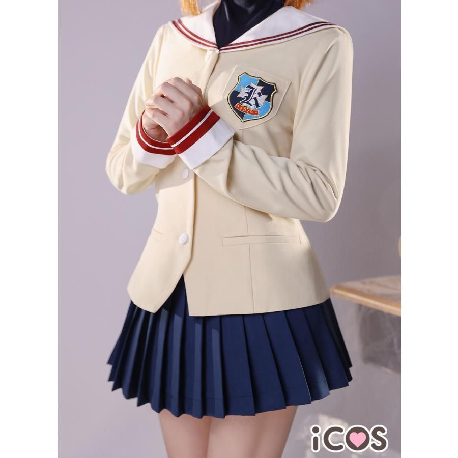 高品質 ICOS CLANNAD 古河渚 光坂高校制服 伊吹風子 藤林 コスプレ衣装 meilu 51205