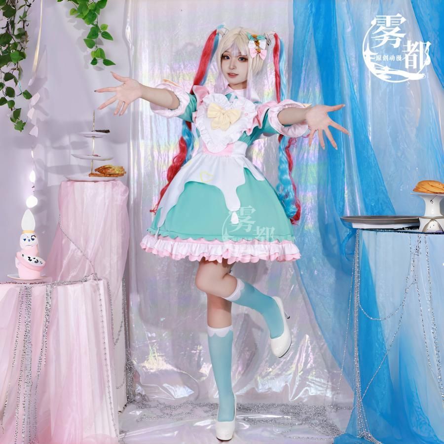 霧都アニメ メタステーシ 糖糖 COS衣装 超天 メイド服 コスプレ 二次元 meilu 51209