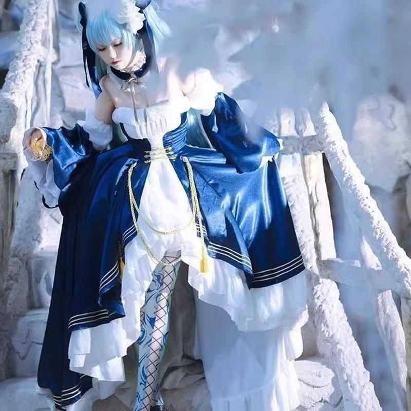 初音ミク 望月レースドレス コスプレ衣装 フルセット meilu 51209