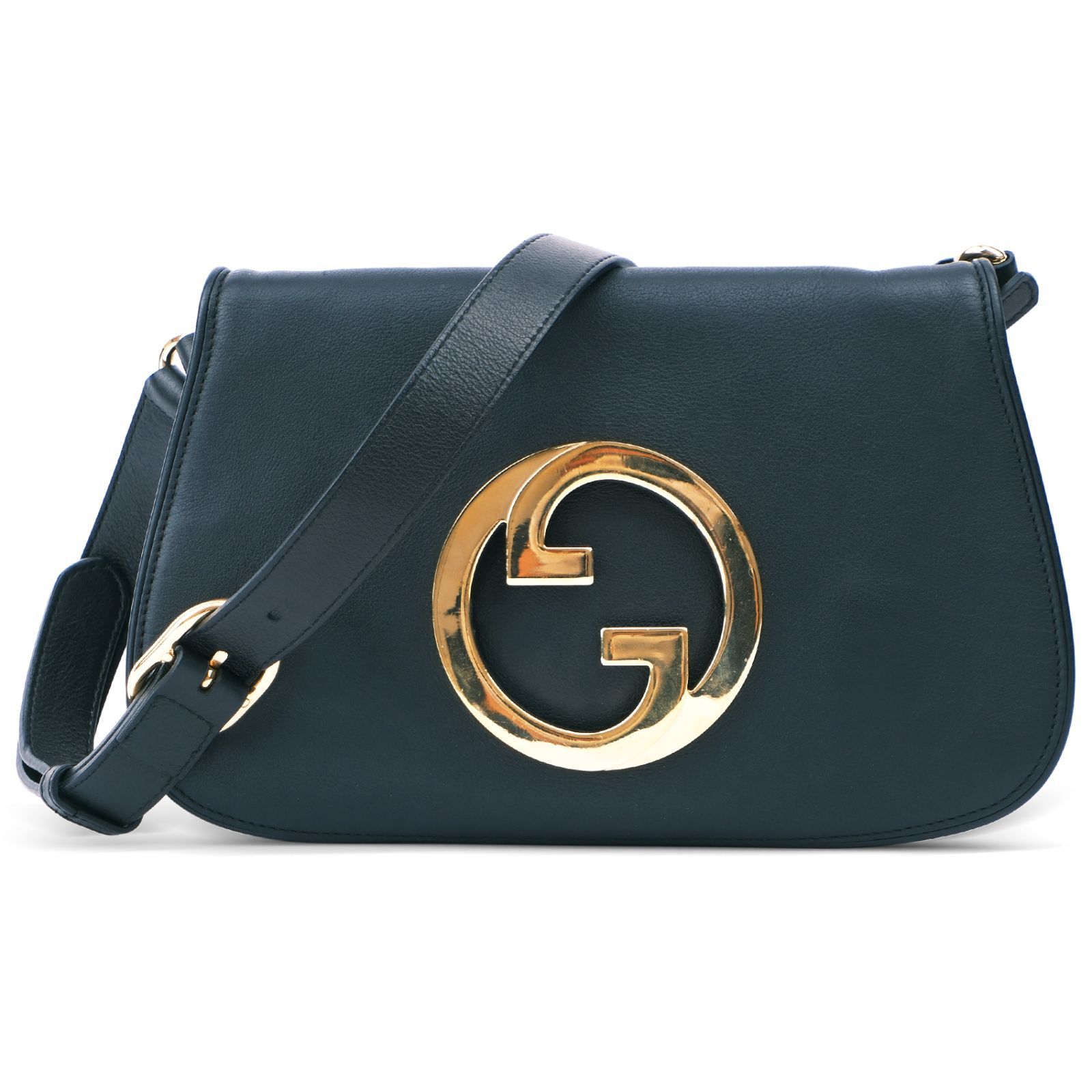 GUCCI ブロンディ ロゴ レザー 2way ショルダーバッグ 中古】【美品】グッチ ブロンディ レザー 2WAYショルダーバッグ