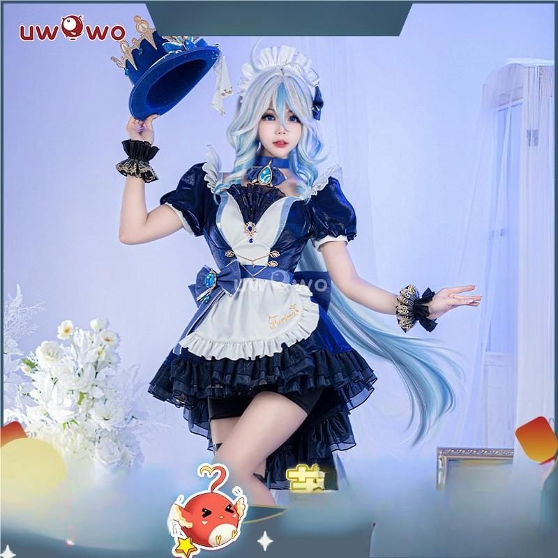 新発売 Uwowo悠窩窩 コスプレ 衣装 原神 フリーナ メイド meilu 51210