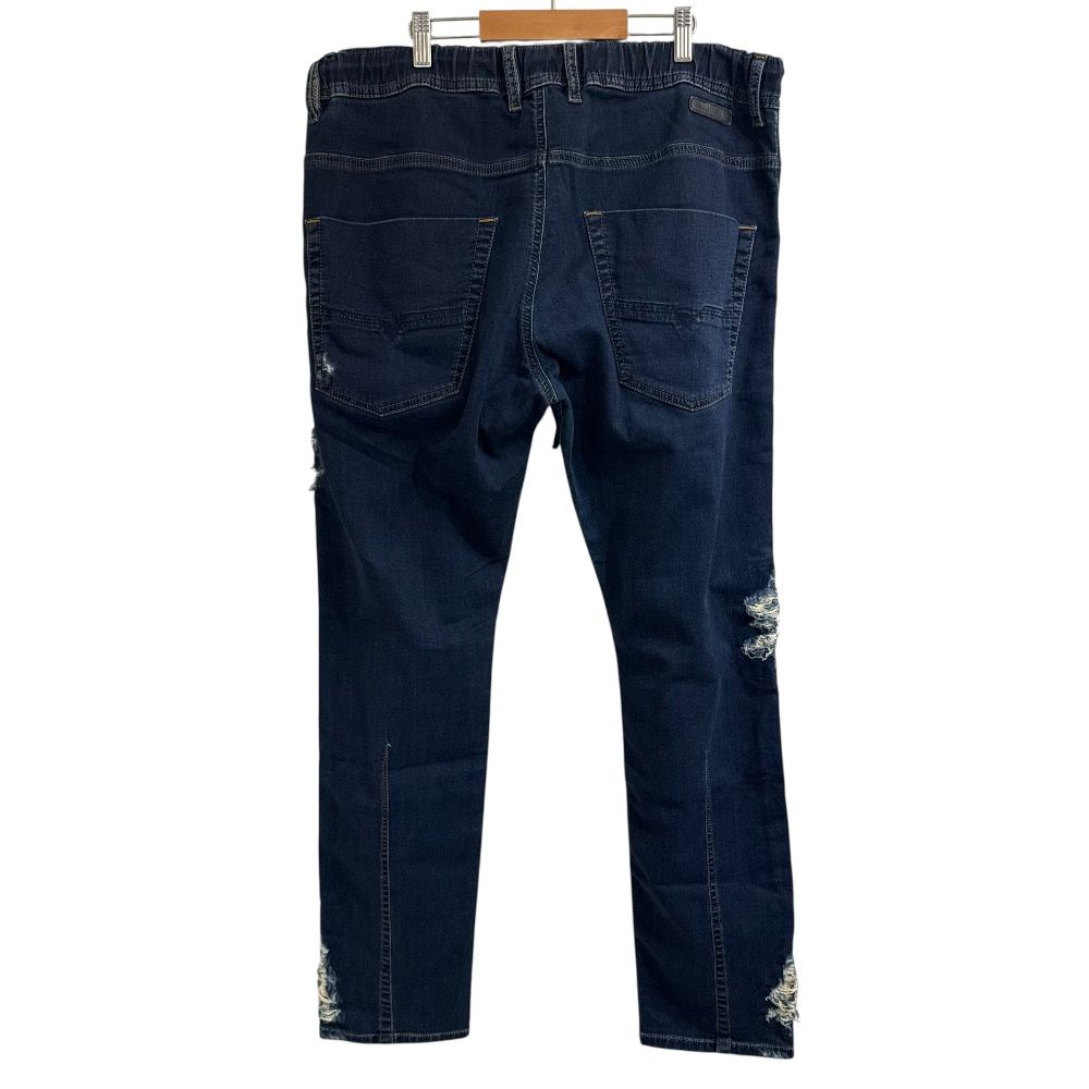 美品 DIESEL ディーゼル KROOLEY-NE クラッシュ加工 ジョグジーンズ