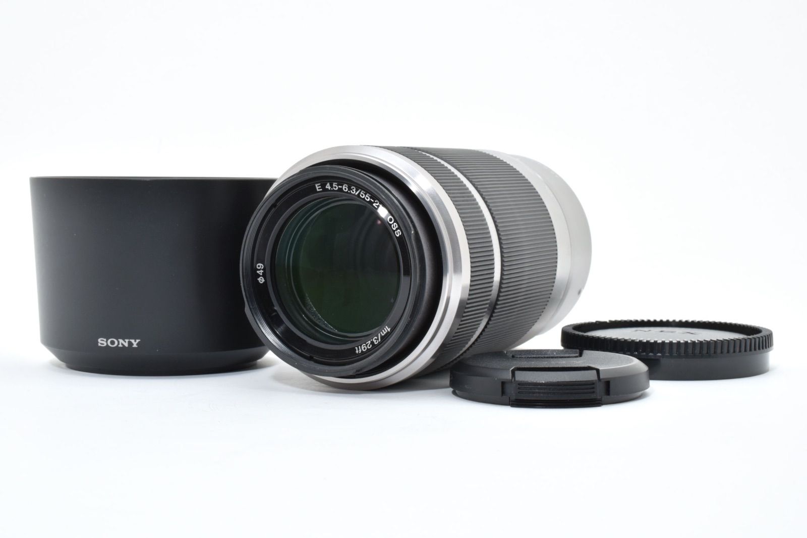 【美品】 ソニー SONY SEL55210 ズームレンズ カメラレンズ E 55-210mm F4.5-6.3 OSS APS-C用 シルバー SEL55210