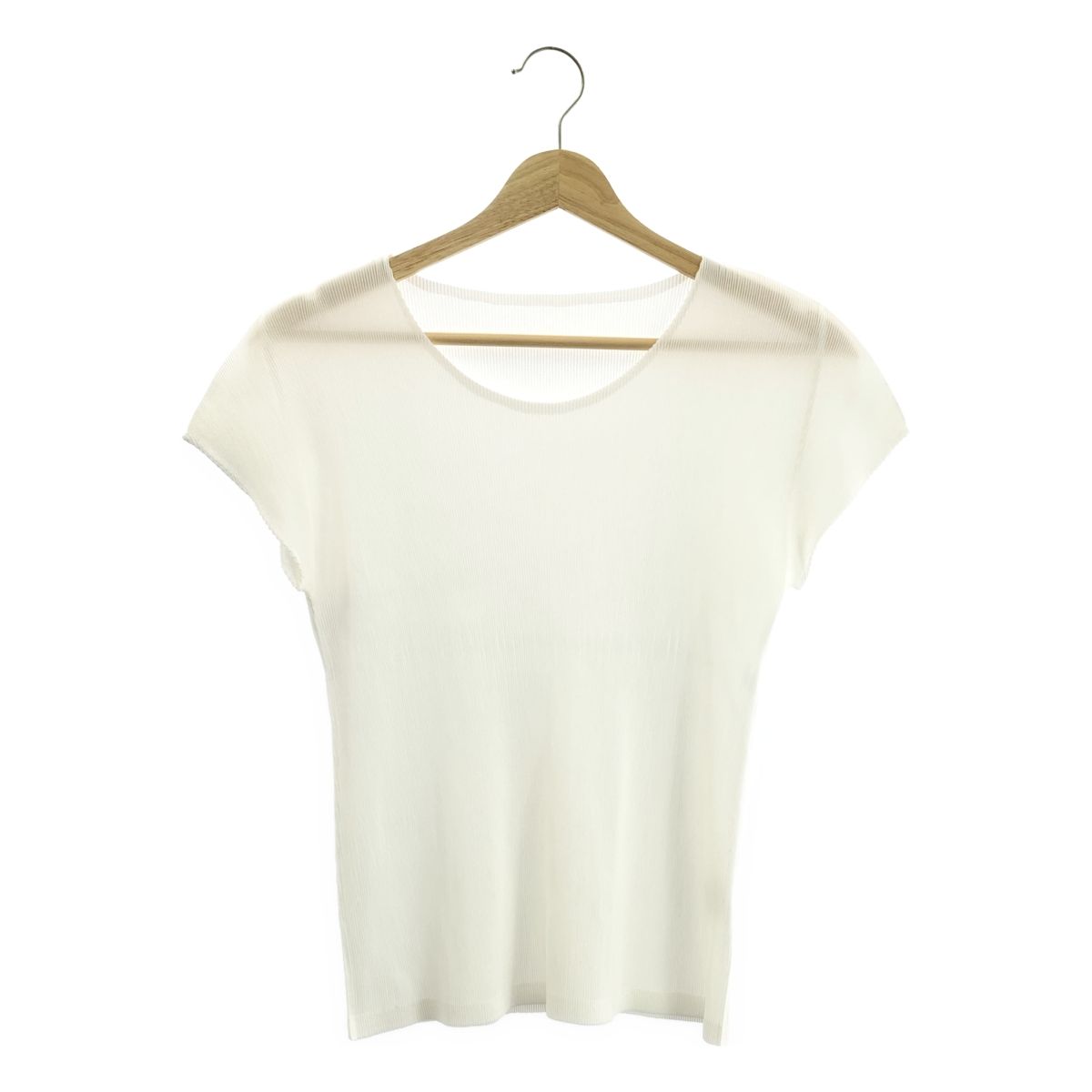 PLEATS PLEASE ネイビー クルーネック長袖カットソー／サイズ3 ジムフレックス クルーネック 長袖 Tシャツ レディース メンズ