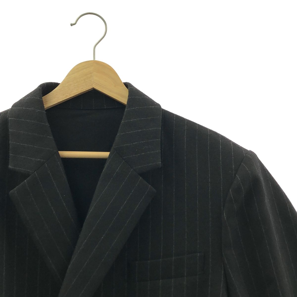 sacai / サカイ | 2024AW | Chalk Stripe x Rip Stop Jacket チョーク