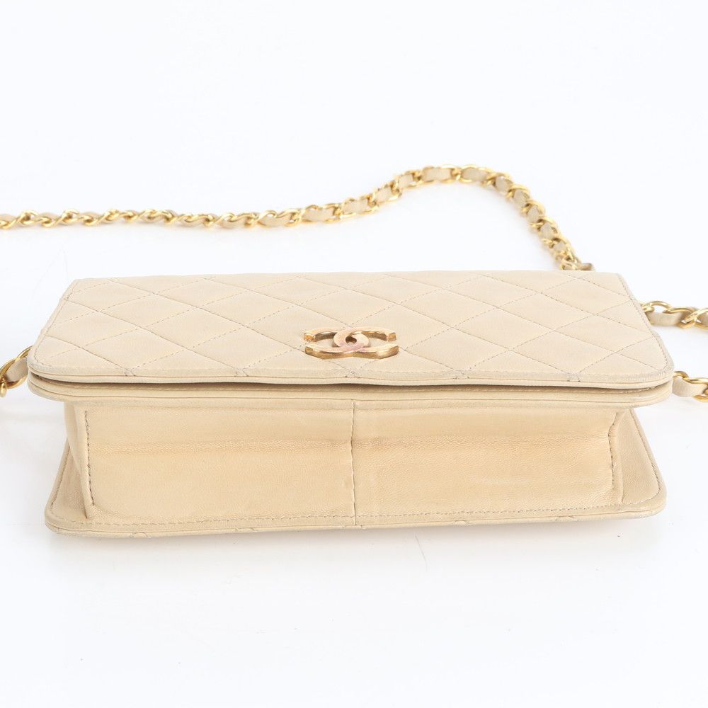 【専用】CHANEL マトラッセ ラムスキン チェーベージュ 専用】CHANEL マトラッセ ラムスキン チェーベージュ