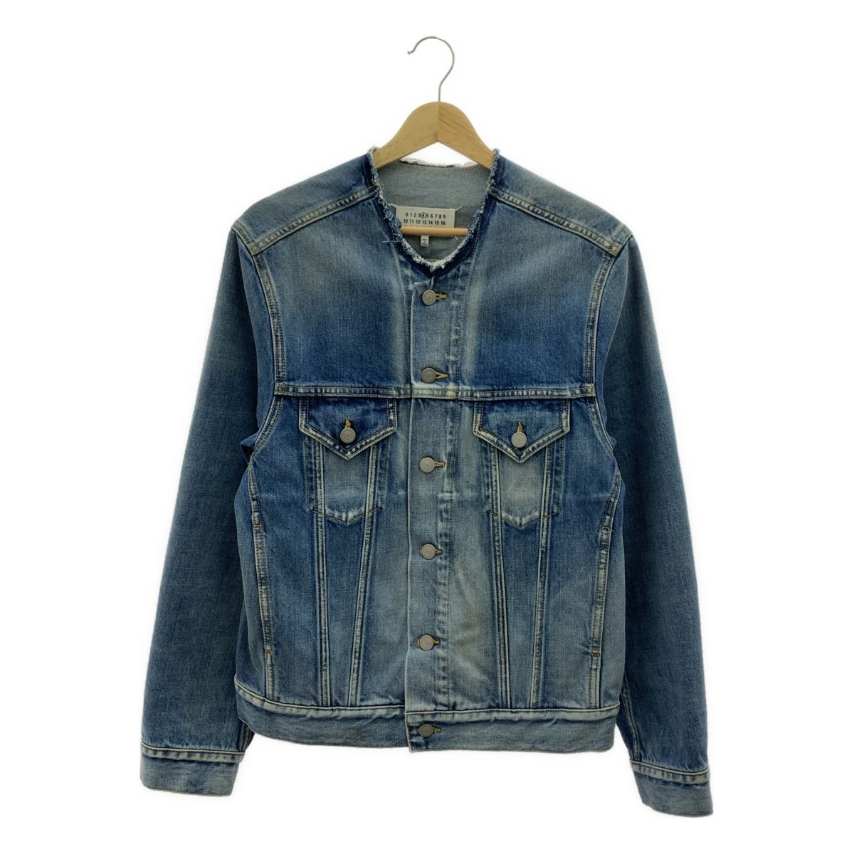 新品 マルジェラ10 ダメージ加工 デニムジャケット Gジャン 46 メゾン