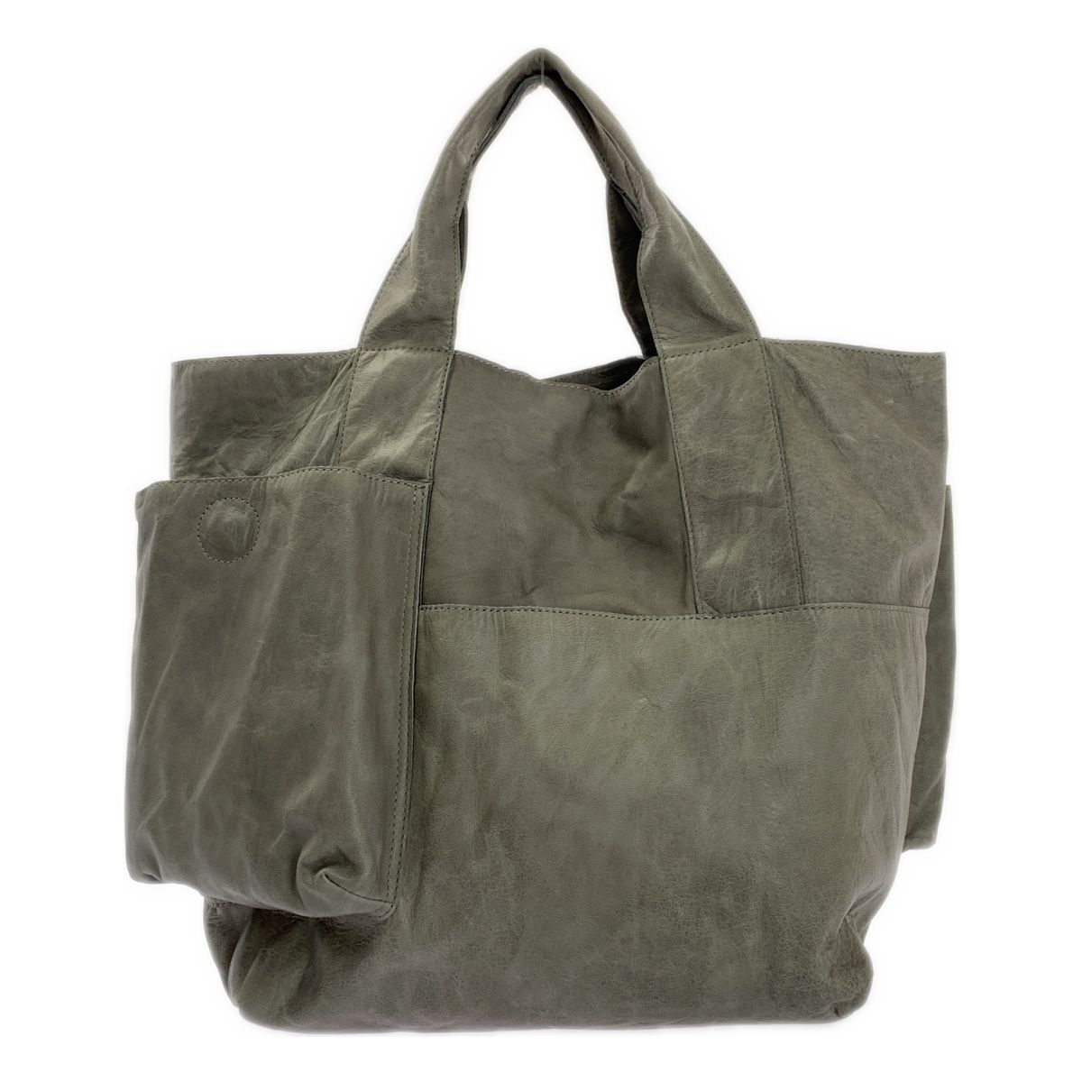 【まあ太郎さん専用】JURGEN LEHL （ヨーガンレール）　レザーバッグ ヨーガンレールの レザーショルダーバッグ グレー まあ太郎さん専用