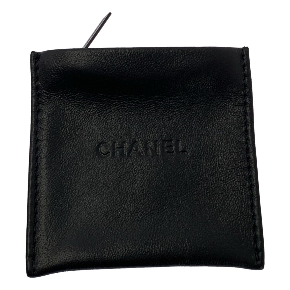 美品】 CHANEL / シャネル | レザー エンボスロゴ ジュエリーポーチ 