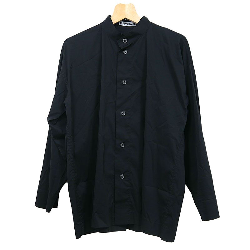 ISSEIMIYAKEMEN イッセイミヤケ バンドカラーシャツ 中古・古着通販】ISSEY MIYAKE MEN (イッセイミヤケメン) バンドカラー