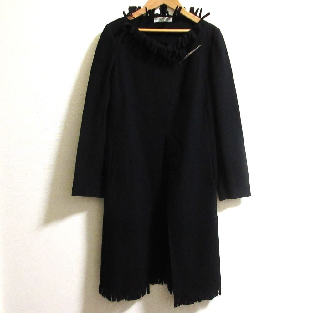 良品 EMPORIO ARMANI エンポリオアルマーニ カシミヤブレンド フリンジ