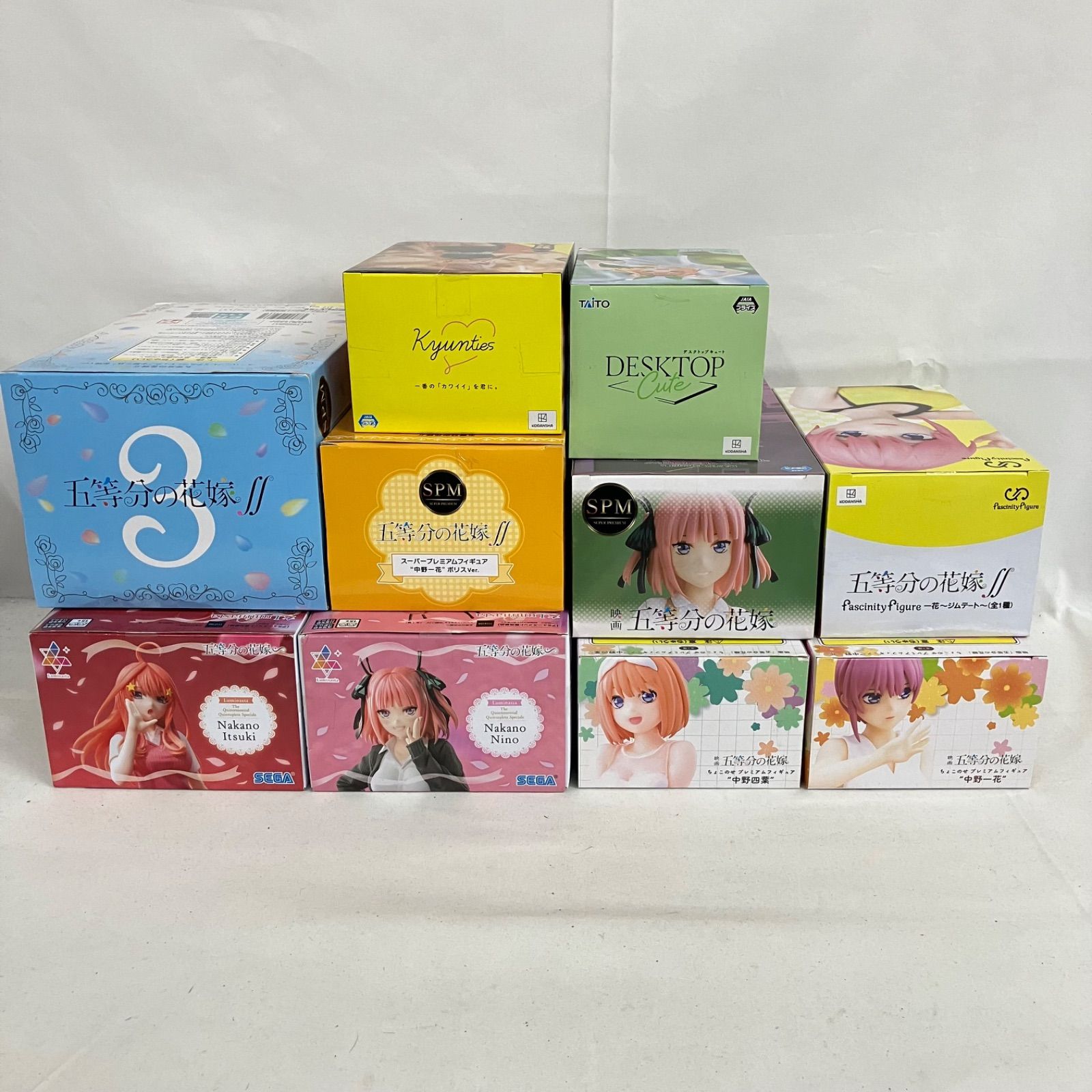 五等分の花嫁　フィギュアまとめ売り TVスペシャルアニメ『五等分の花嫁∽』セガプライズで連続展開中の五つ