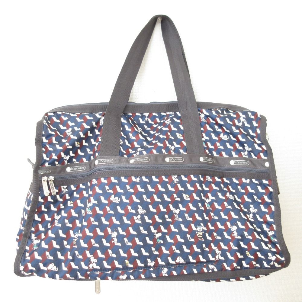 ✨新品タグ付 レスポートサック×ピーナッツ 2wayボストンバッグ LG 良品 LeSportsac レスポートサック ピーナッツ コラボ スヌーピー