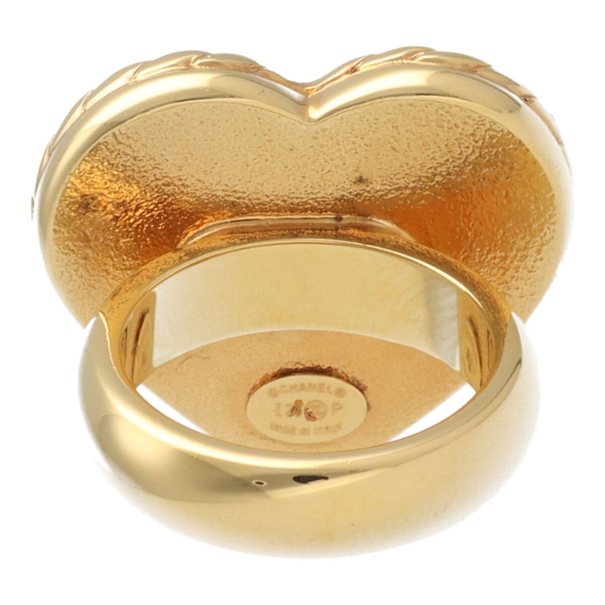 【最終値下げ】【CHANEL】シャネル ハートモチーフリング デニム風 CCロゴ 最終値下げ】【CHANEL】シャネル ハートモチーフリング デニム風 CCロゴ