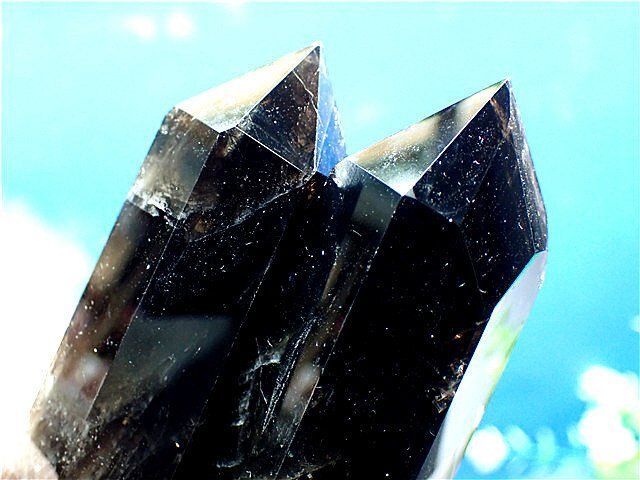 AAA級【魔除け】◇天然モリオン(黒水晶）柱子YT5C2/200C25A AAA級【魔