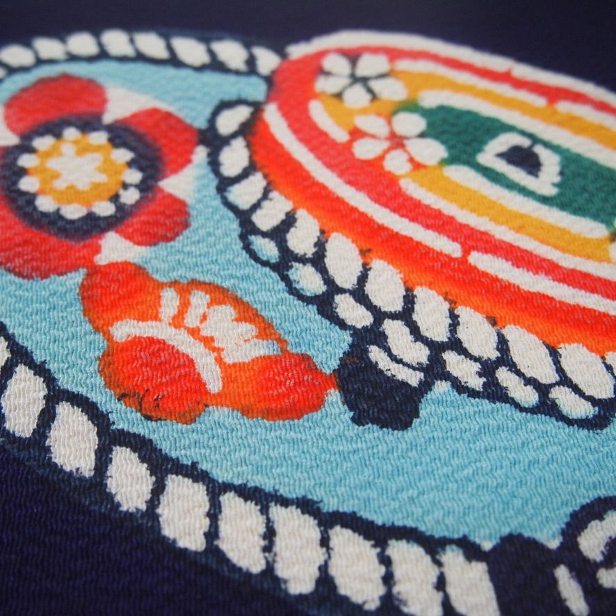 平和屋着物○九寸名古屋帯 刺繍 椿 正絹 逸品 CABA0889hy