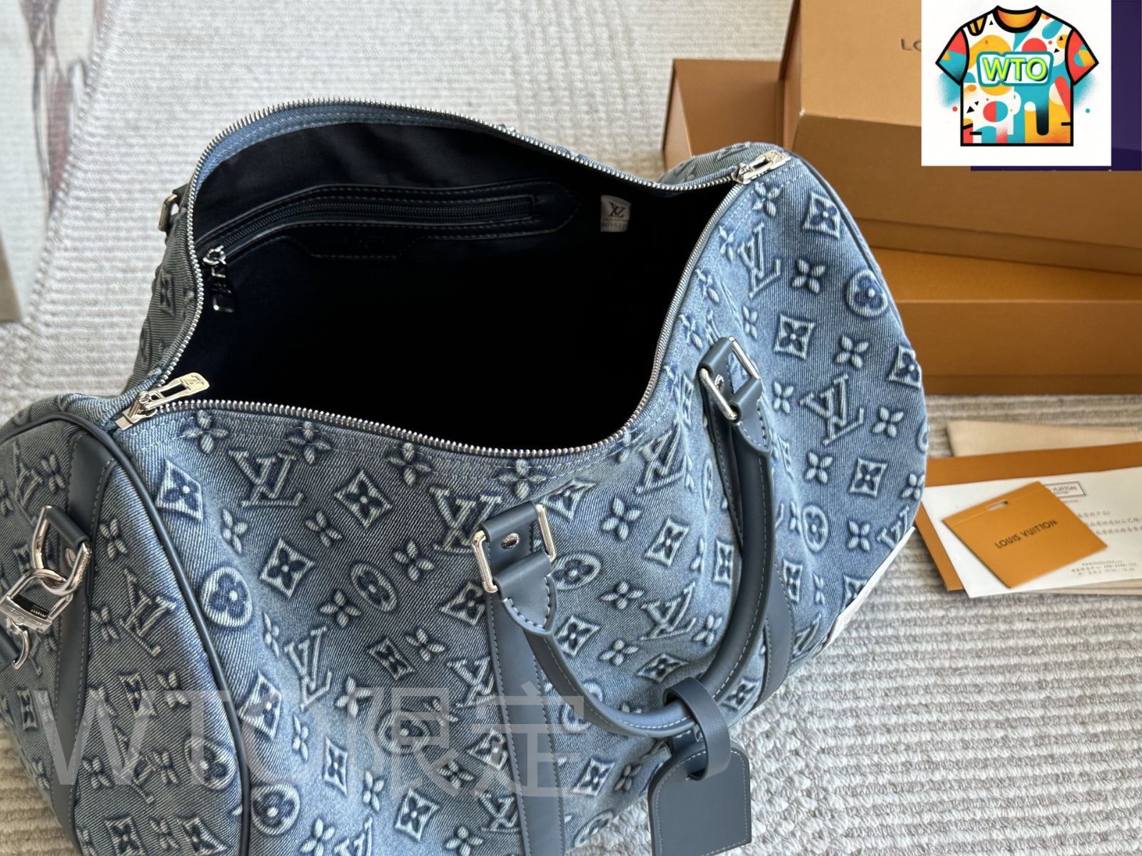 今日特価】LV ルイヴィトン キーポール バンドゥリエ デニム製トラベル