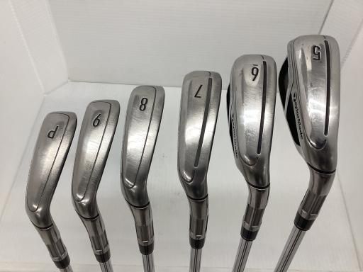 中古】 テーラーメイド M6 6S アイアンセット IR RE-AX 85 STEEL