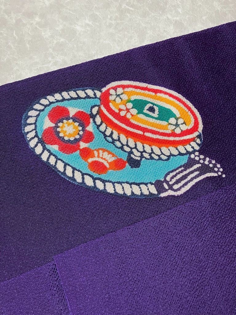 平和屋着物○九寸開き名古屋帯 型染 亀甲花文 正絹 逸品 未使用 DAAZ2260op