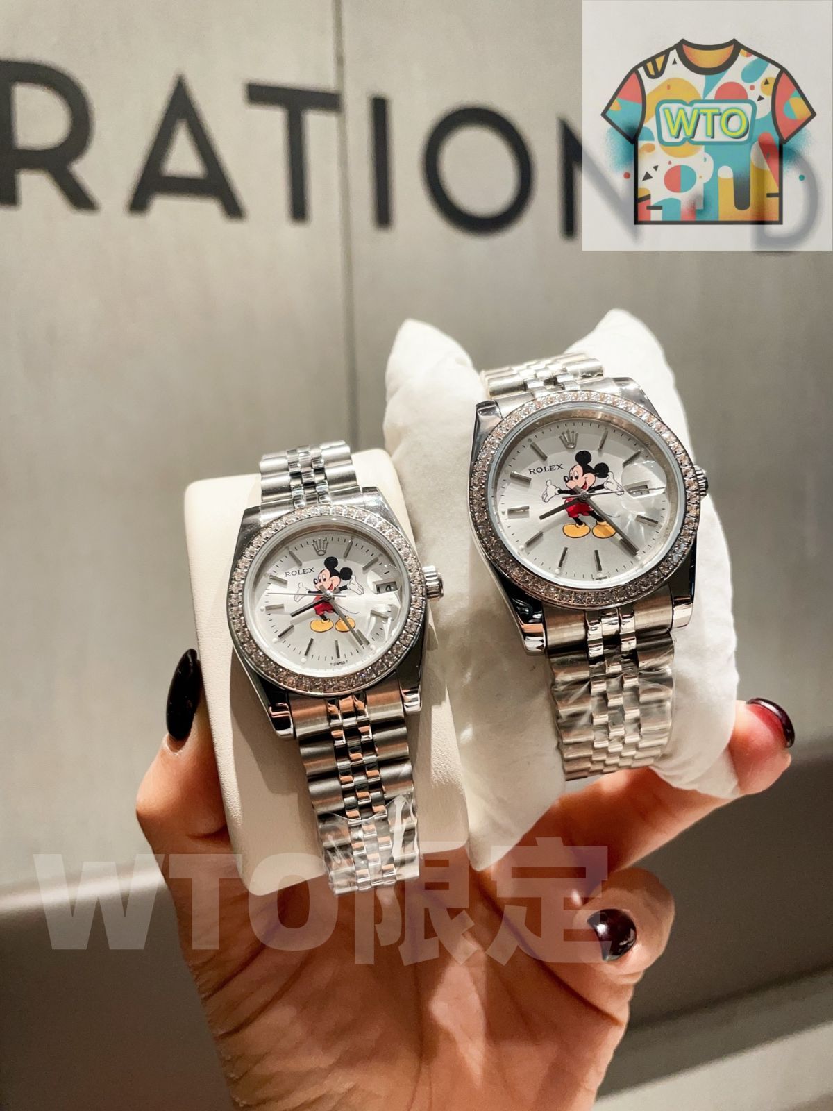 今日特価】ROLEX Mickey Mouse Quartz Watch ロレックス ミッキー