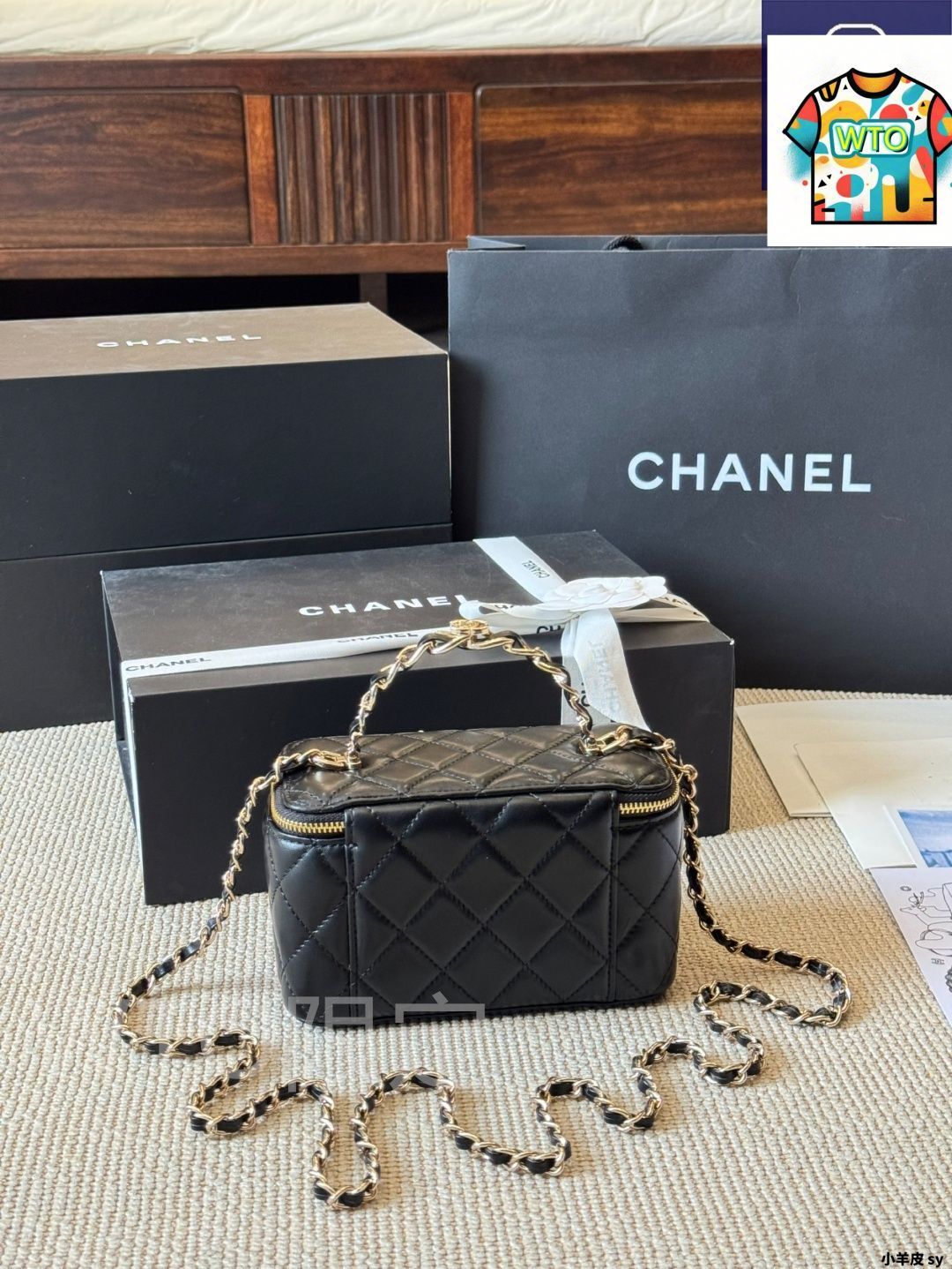 今日特価】Chanel シャネル コスメボックス ルテニウム銀色ハンドル