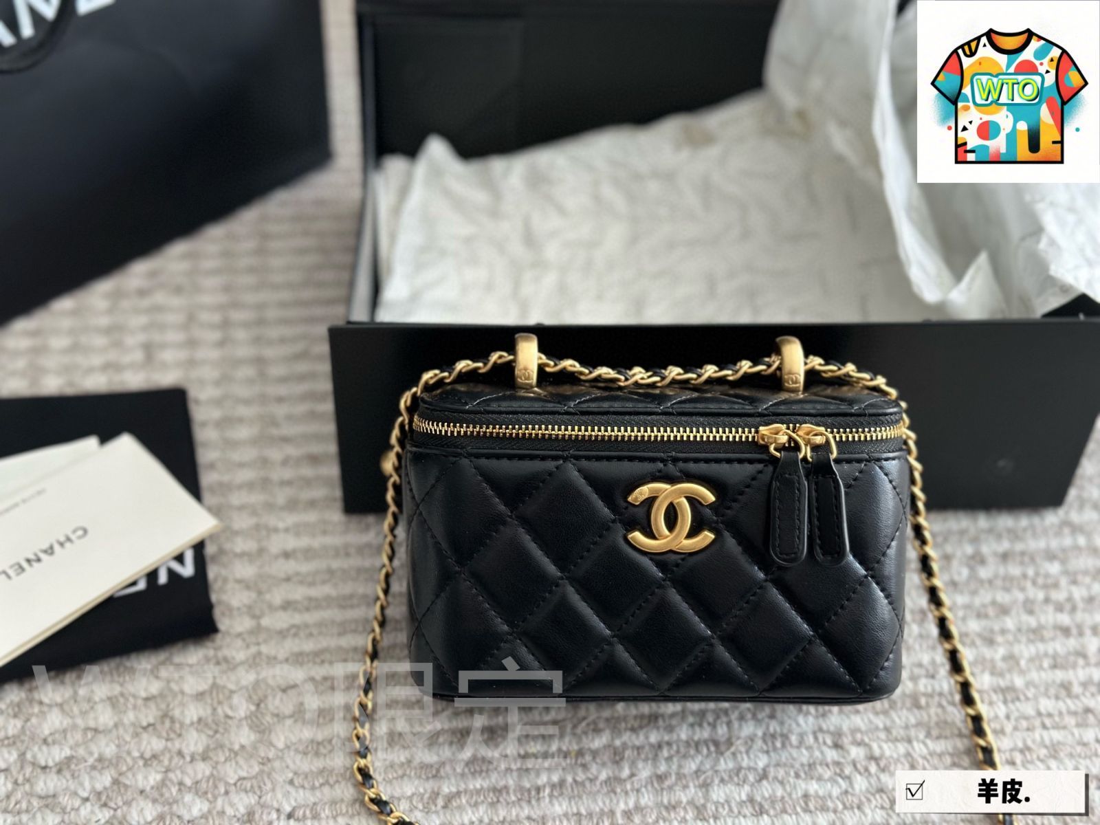 今日特価】Chanel シャネル ダブルボールボックスバッグ ギフト