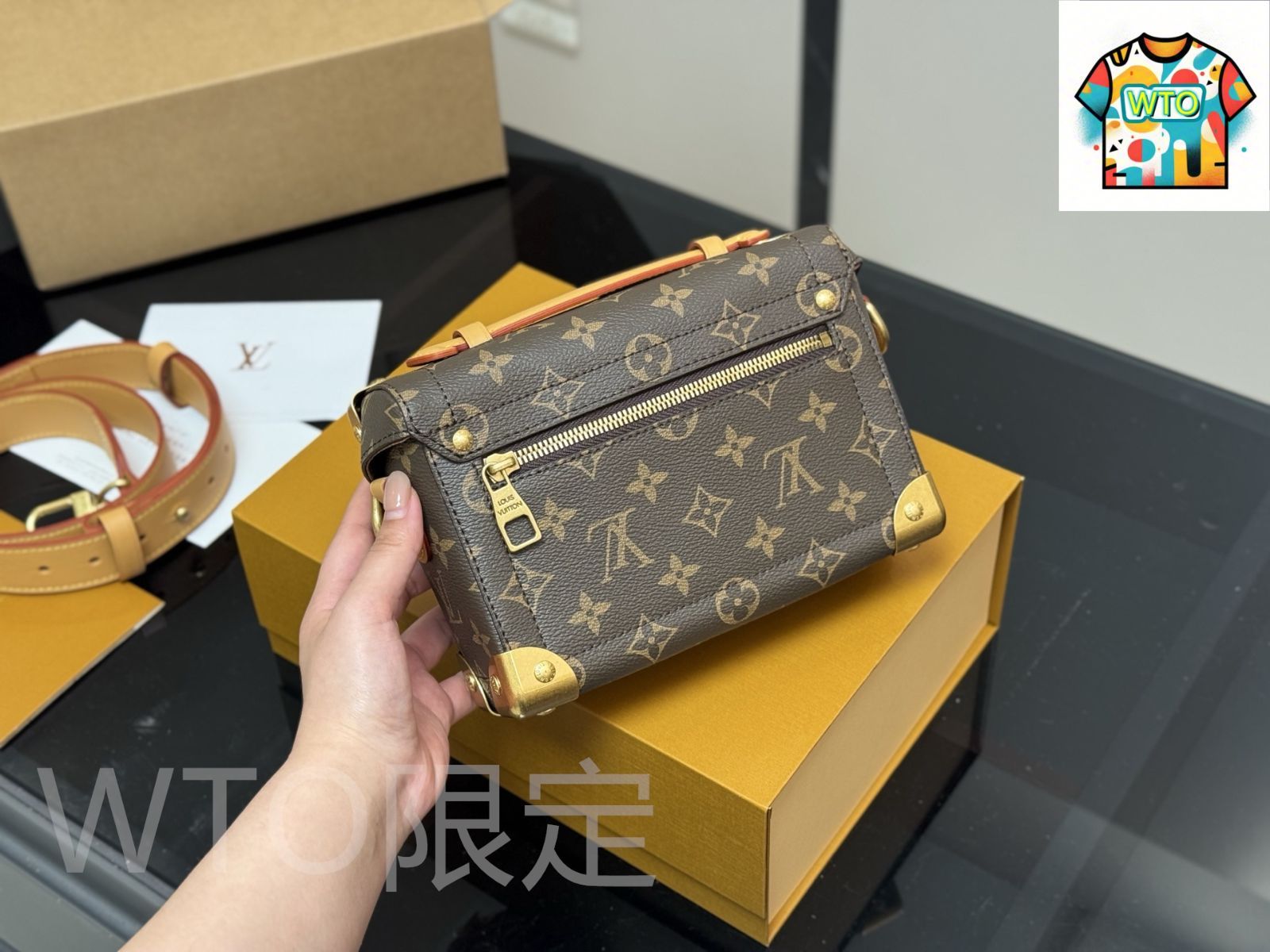 今日特価】Louis Vuitton ルイヴィトン ミニソフトトランク 折りたたみ