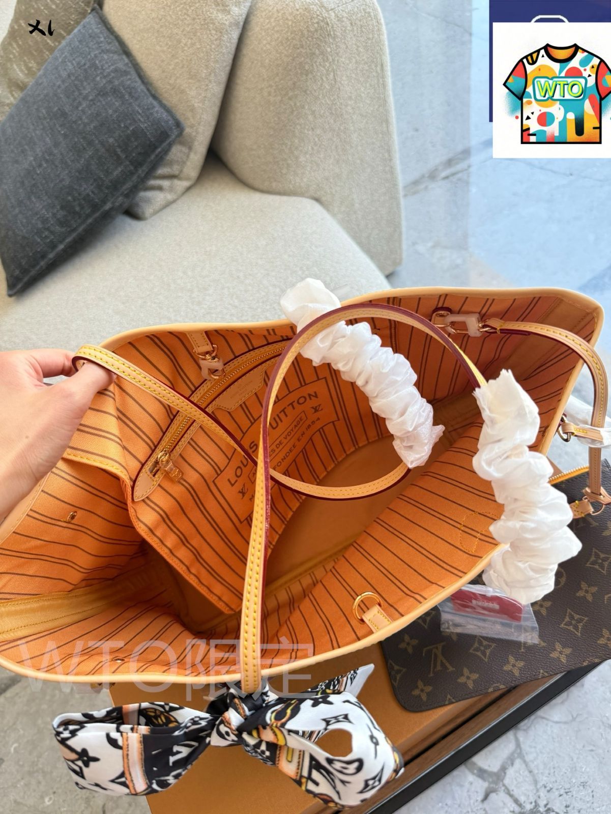 今日特価】Louis Vuitton ルイヴィトン ネヴァーフル バッグ リボン