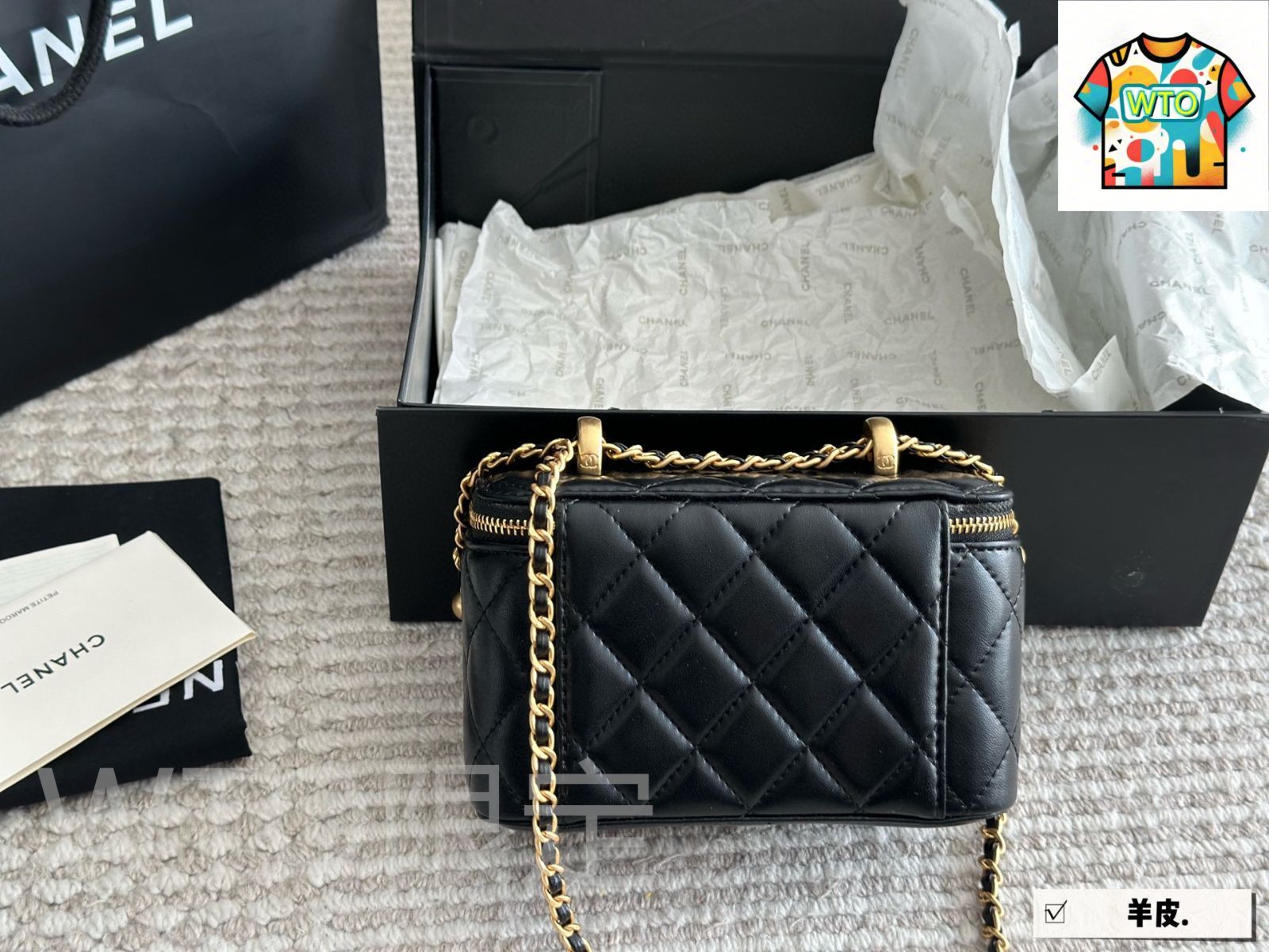 今日特価】Chanel シャネル ダブルボールボックスバッグ ギフト