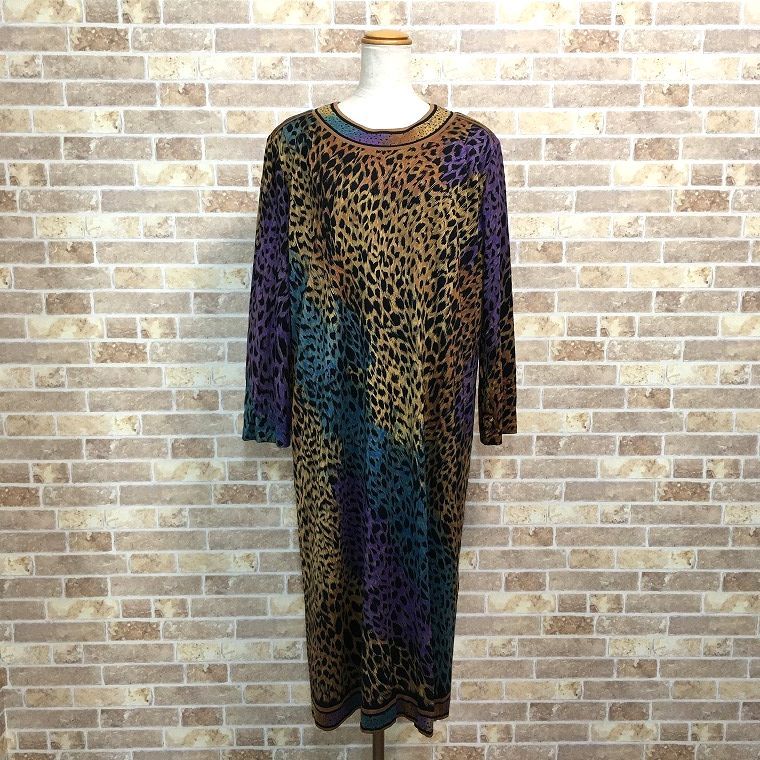 送料込み！ 美品 LEONARD ワンピース LL レオパード柄 579 - メルカリ