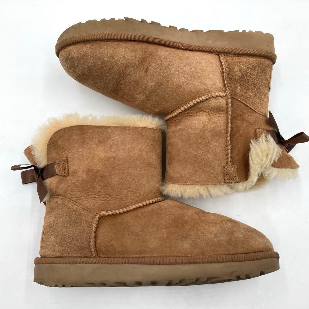 UGG ブラック ムートンブーツ リボン付き 新品☆UGG ブーツ リボン