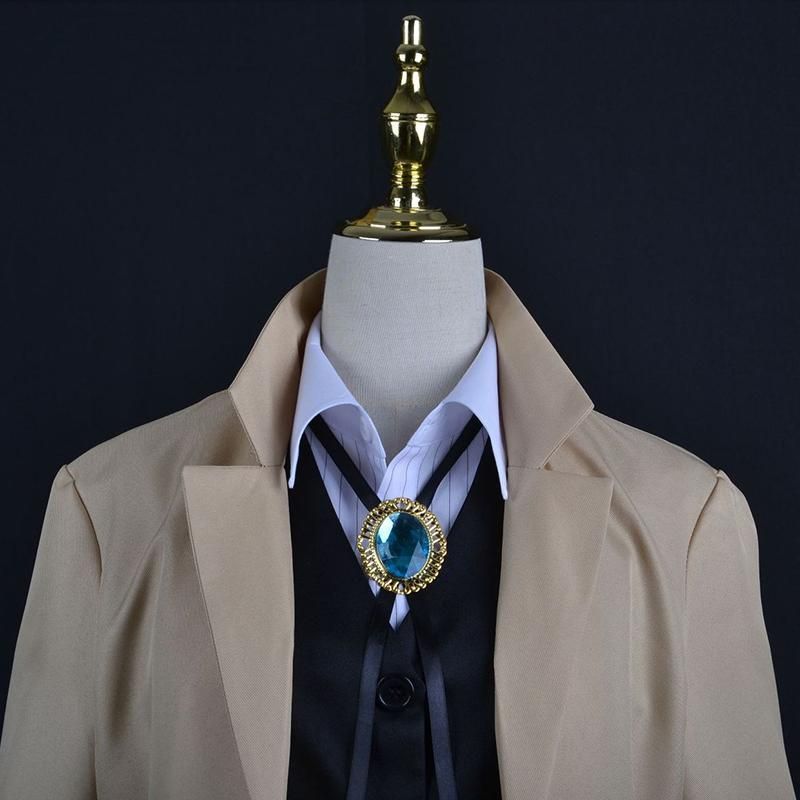 ♥ 初獣猫 文豪ストレイドッグス 太宰治 探偵社 コスプレ衣装 二次元 男女兼用 トレンチコート セット meilu 51209